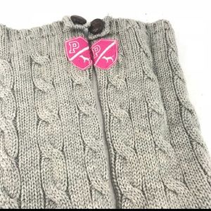 Pre-owned PINK VS Grey Cable Knit Mukluks